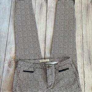 Zara Monochrome Grid Skinny Pants